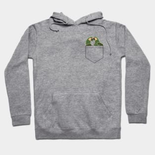 Macaw Parrots in a Pocket Hoodie